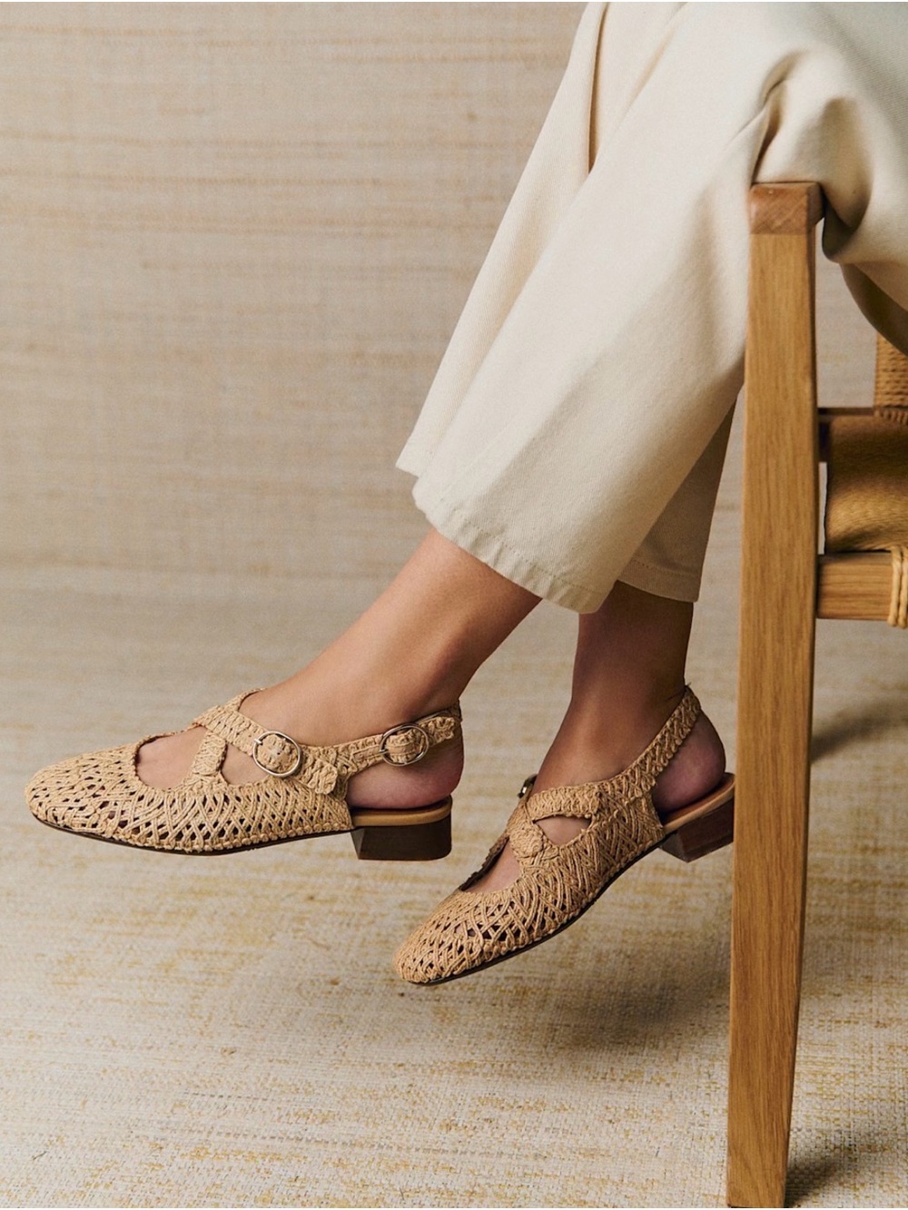 Sezane Low Nala Ballerinas Mary Jane Flats - Picture 6 of 7